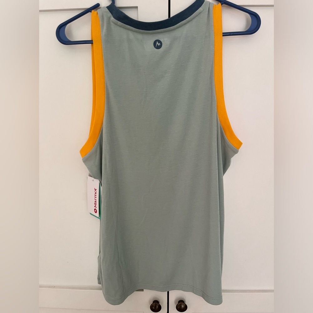 NWT. Marmot frosty green/multi colored women’s switchback tank, XL. - Picture 5 of 6